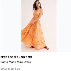 Free People Santa Maria Maxi Dress in Orange